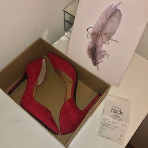 ✨HOST PICK✨ Jessica Simpson Red Suede Paryn Pumps